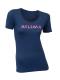 aclima lightwool t-shirt logo dame - insignia blue