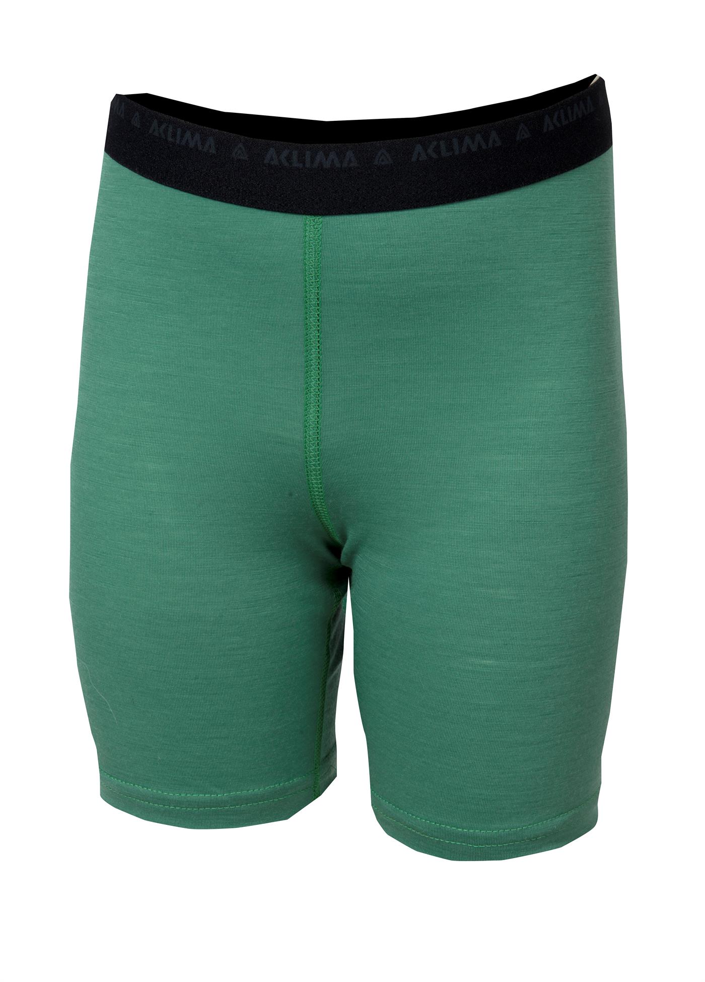 aclima lightwool shorts long barn - deep grass green