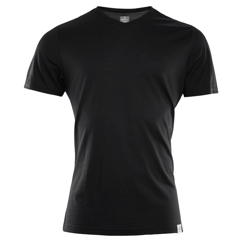 aclima lightwool t-shirt herre - jet black