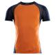aclima lightwool sports t-shirt herre - orange popsicle/navy blazer