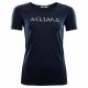 aclima lightwool t-shirt logo dame - navy blazer