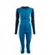 aclima warmwool overall ¾ dame - blue sapphire/navy blazer/azure blue