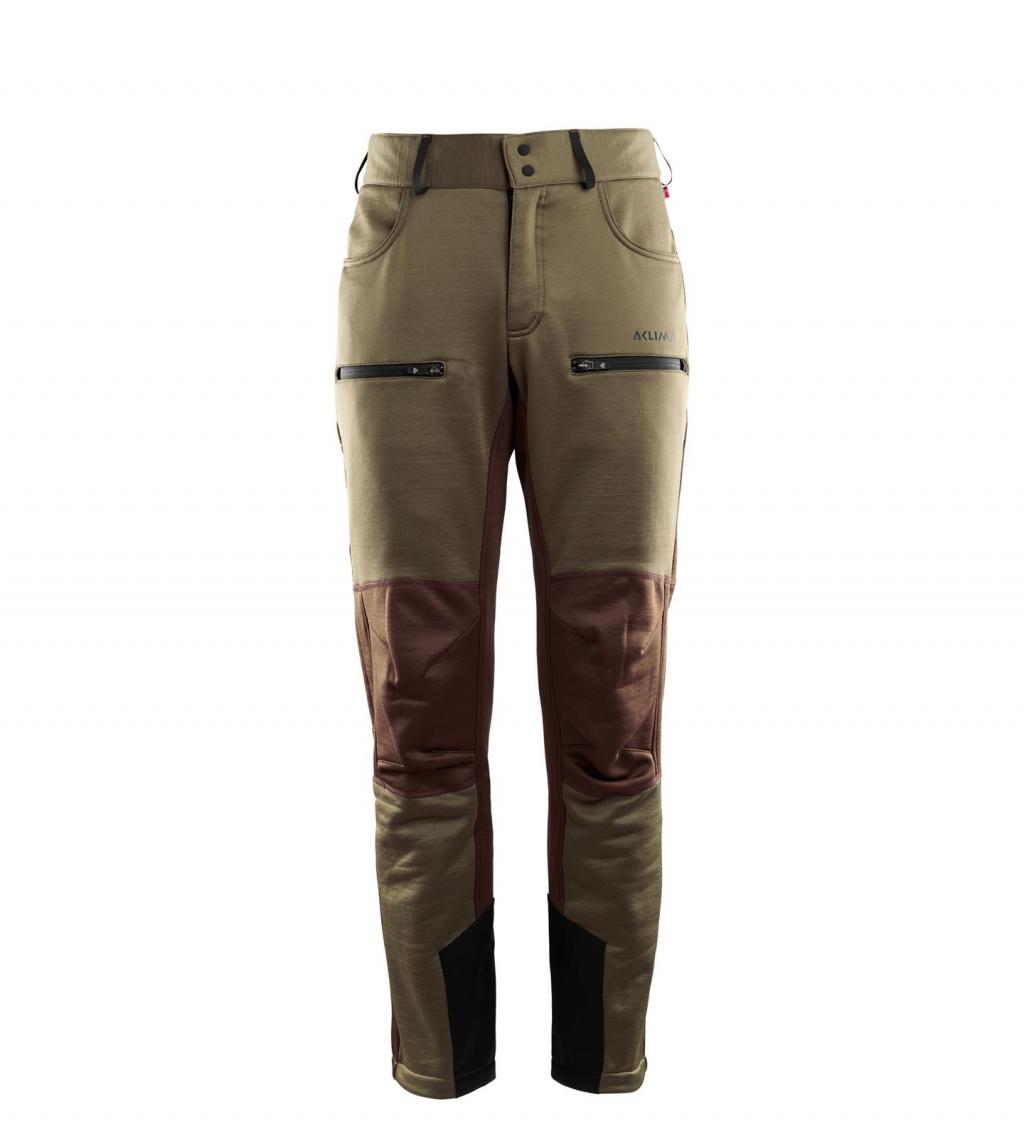 aclima woolshell pant herre - capers/dark earth