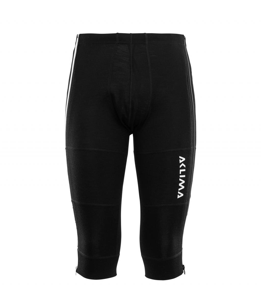 aclima warmwool 3/4 summit longs herre - jet black