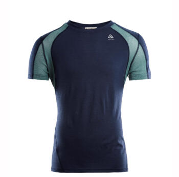 Aclima LightWool Sports T-Shirt Herre Navy Blazer / North Atlantic